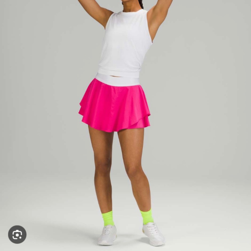 Lululemon sonic pink tennis skirt